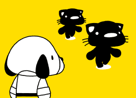 黒猫二匹